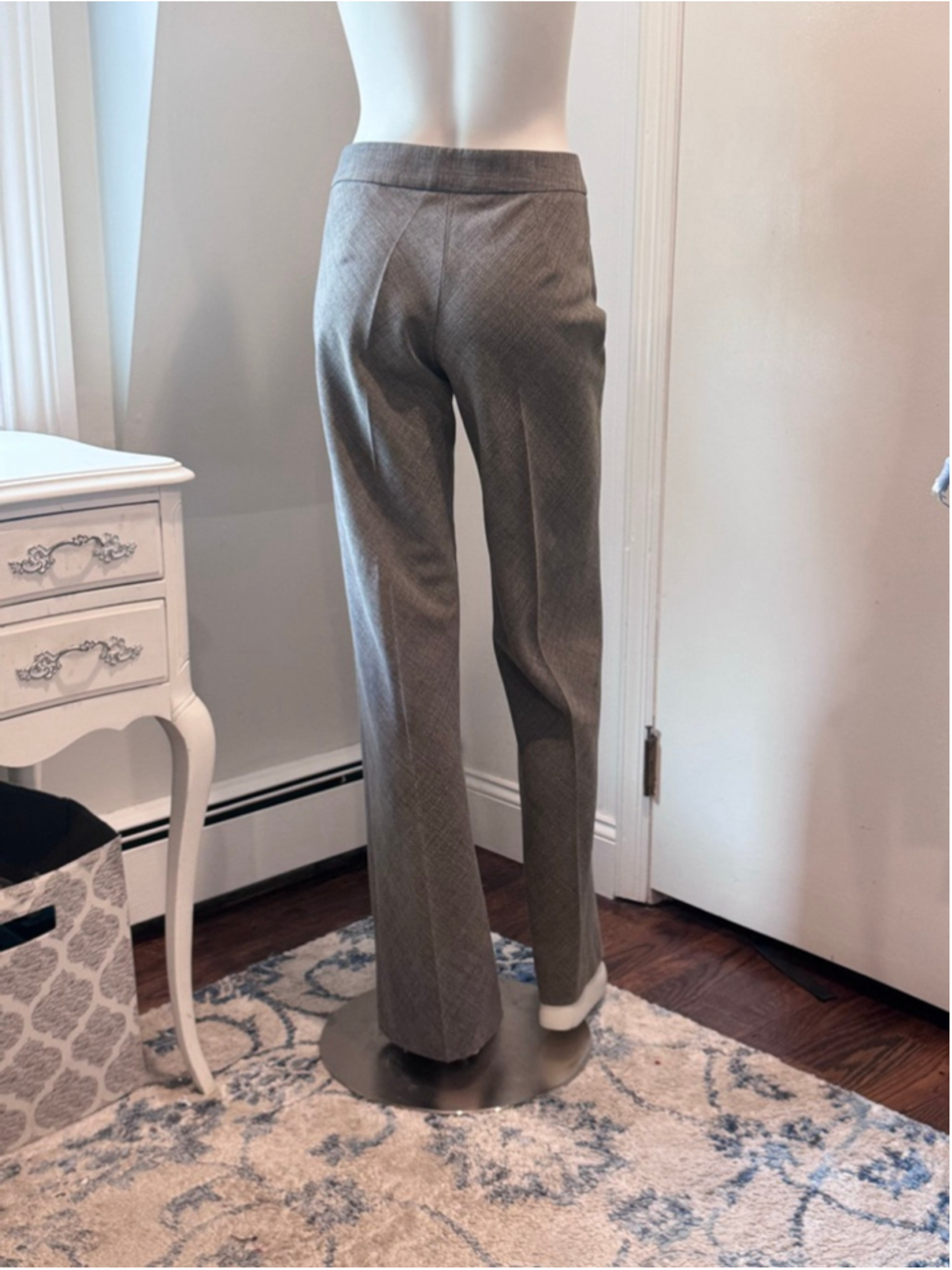 Zara Basic | Gray Tailored Trousers Front Seam Size 6 - Picture 2 of 15